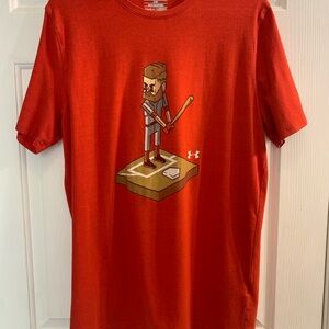 Under Armour Men's Small Red Bryce Harper Phillies T-Shirt